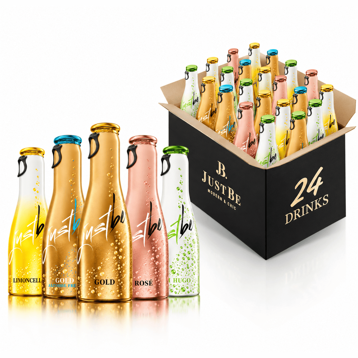 JustBe 24er Tastingbox mit verschiedenen Drinks